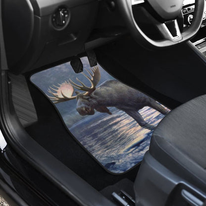 Powerful Elk on Water Car Floor Mat 210502 - YourCarButBetter