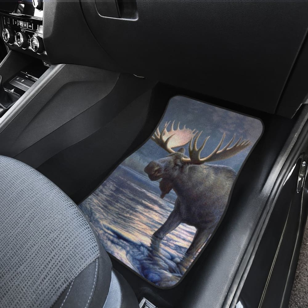 Powerful Elk on Water Car Floor Mat 210502 - YourCarButBetter