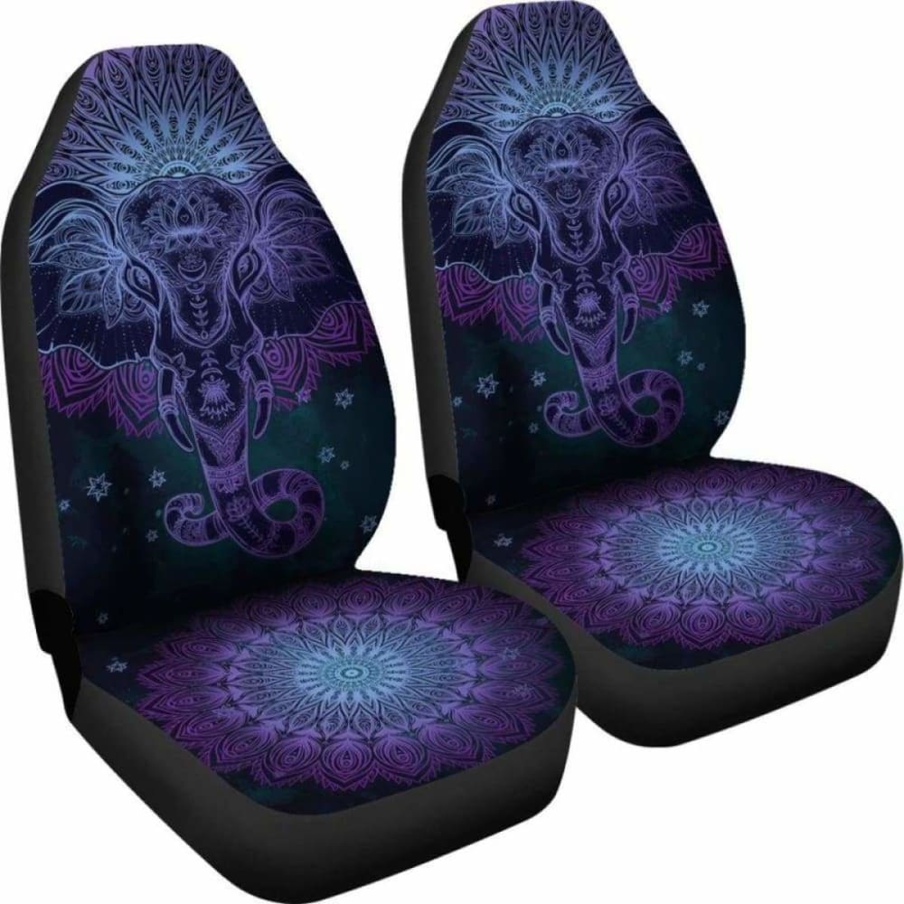 Premium Elephant Mandala Car Seat Covers 202820 - YourCarButBetter
