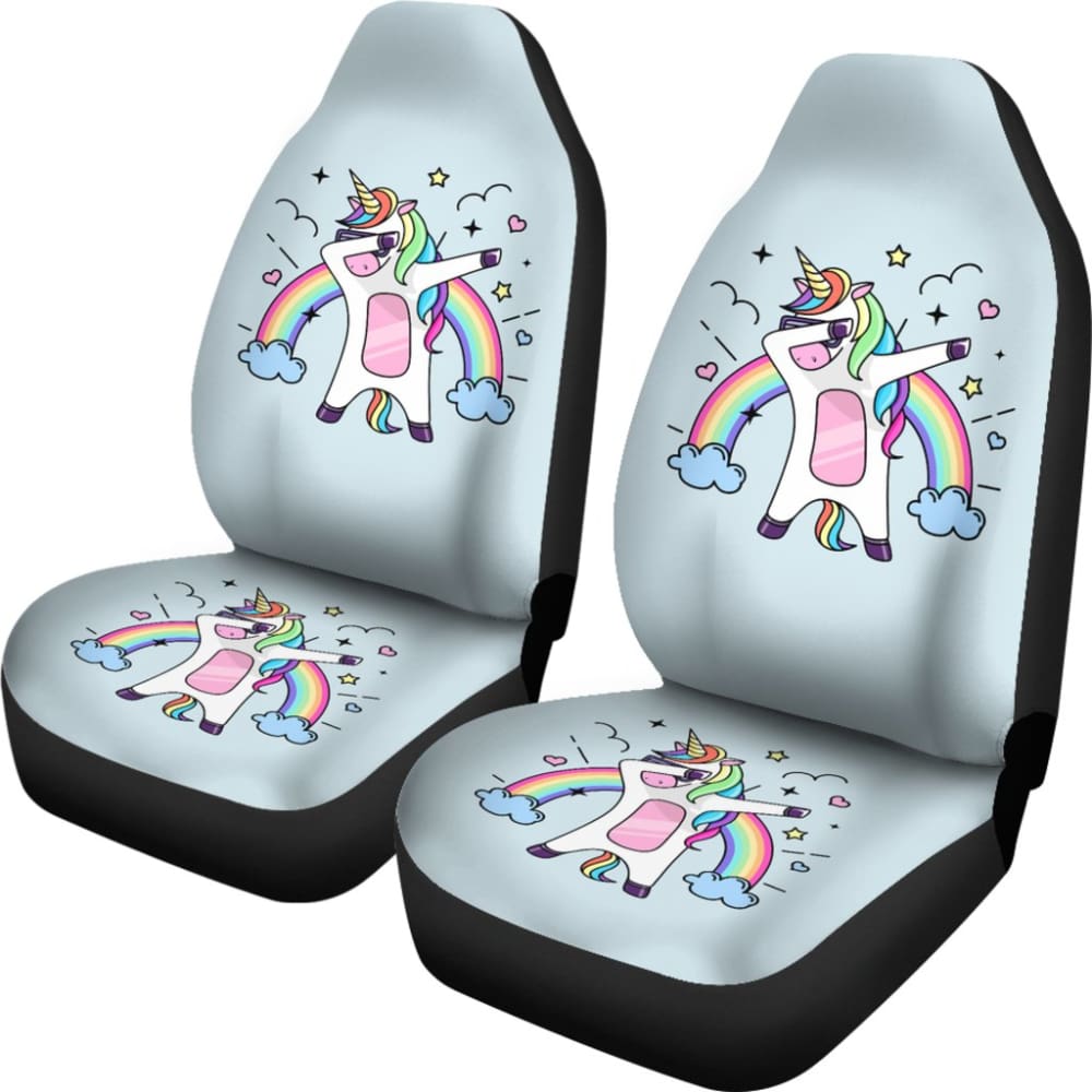 Pride LGBT Custom Funny Unicorn Love Car Seat Covers 211204 - YourCarButBetter