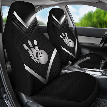 Print Bowling Universal Fit Car Seat Covers 211008 - YourCarButBetter