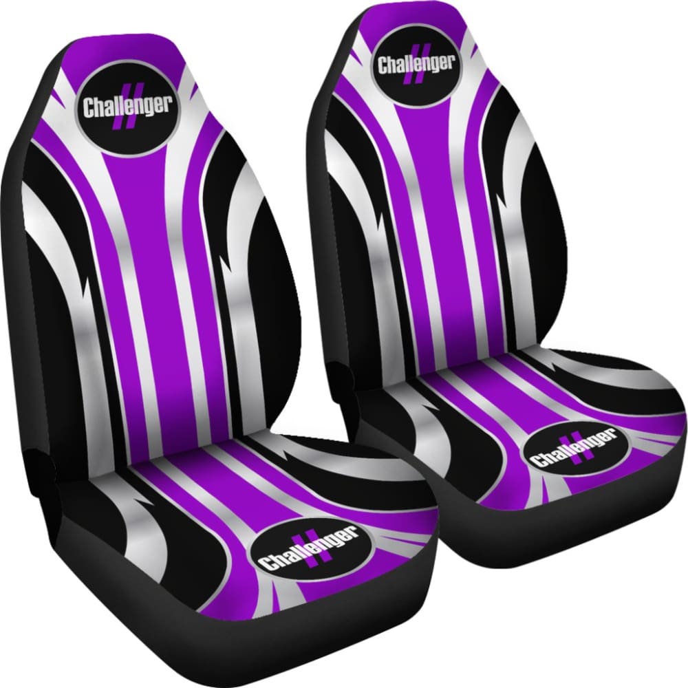 Printing Purple Dodge Challenger Car Seat Covers 211803 - YourCarButBetter
