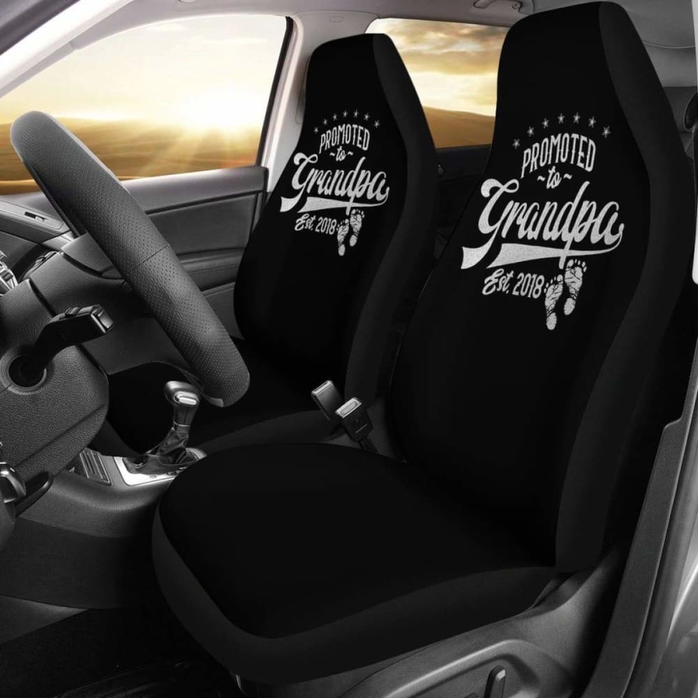 Promoted To Grandpa | Car Seat Covers 163730 - YourCarButBetter