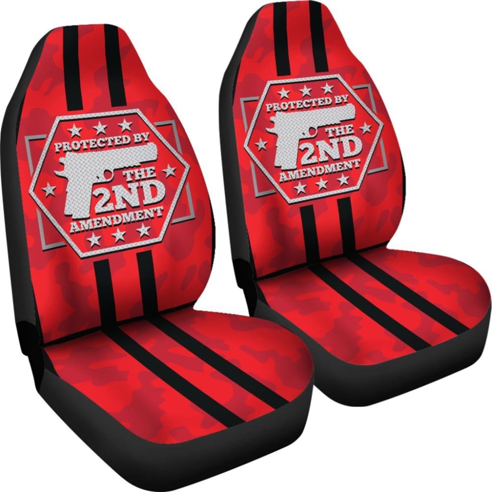 Protected By 2Nd Amendment Car Seat Covers 101819 - YourCarButBetter