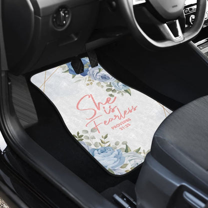 Proverbs 31:25 She Is Fearless Car Floor Mats 211305 - YourCarButBetter