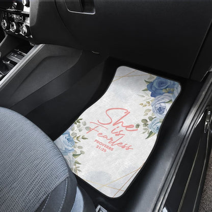 Proverbs 31:25 She Is Fearless Car Floor Mats 211305 - YourCarButBetter