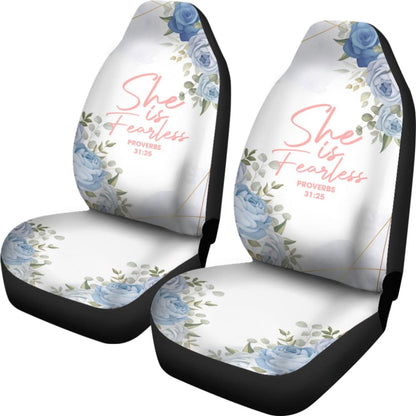 Proverbs 31:25 She Is Fearless Car Seat Covers 211305 - YourCarButBetter
