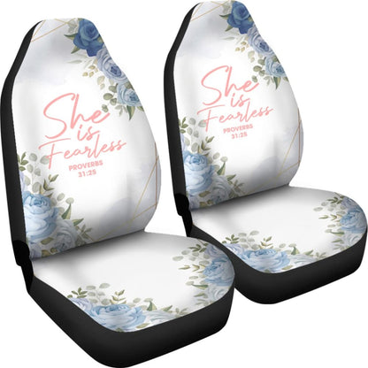 Proverbs 31:25 She Is Fearless Car Seat Covers 211305 - YourCarButBetter