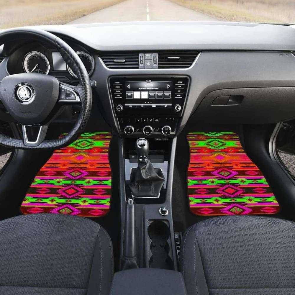 Psychedelic Car Floor Mats 192609 - YourCarButBetter