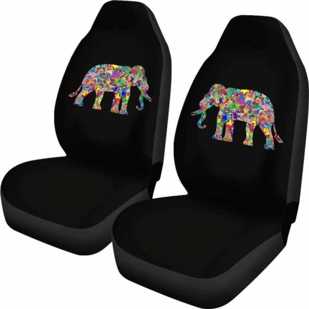 Psychedelic Elephant Car Seat Covers 202820 - YourCarButBetter