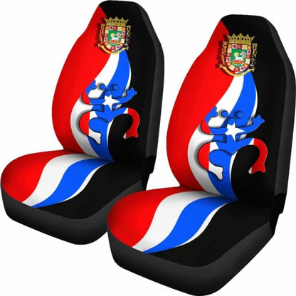 Puerto Rico Car Seat Covers - Flag Coqui Frog - 11 221205 - YourCarButBetter