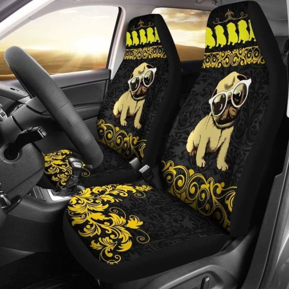 Pug Car Seat Covers 08 102918 - YourCarButBetter