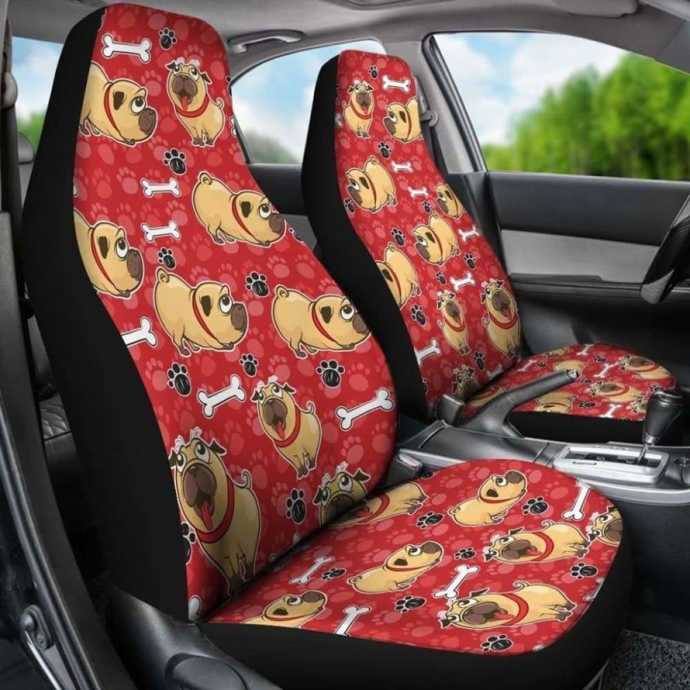 Pug Car Seat Covers 09 102918 - YourCarButBetter