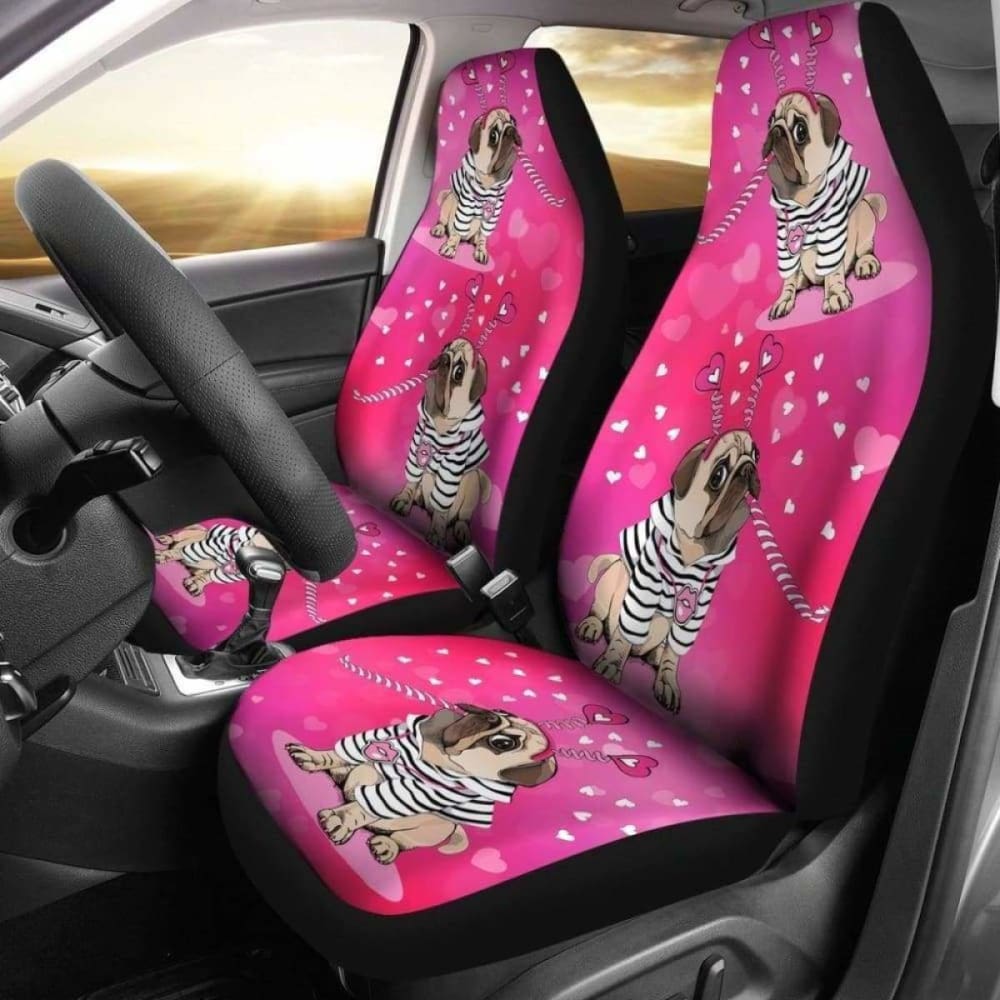 Pug Car Seat Covers 10 102918 - YourCarButBetter