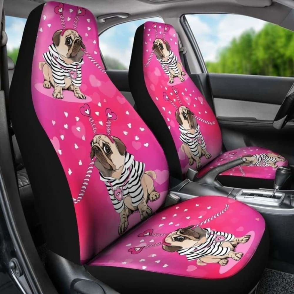 Pug Car Seat Covers 10 102918 - YourCarButBetter
