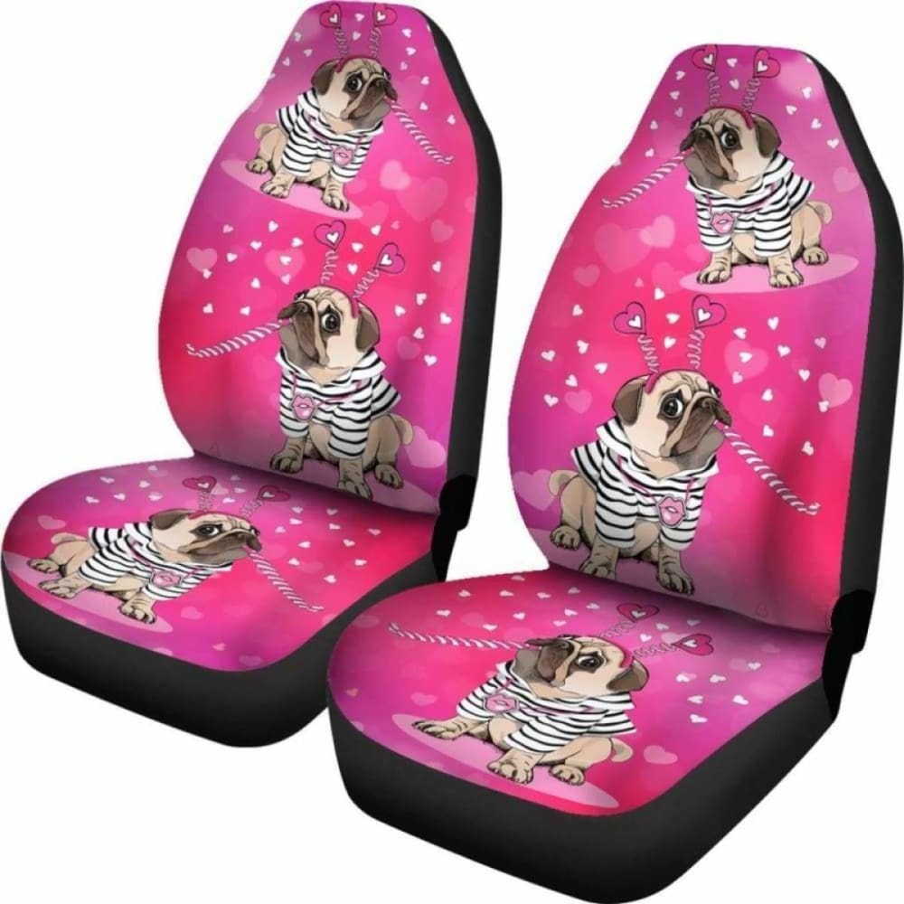 Pug Car Seat Covers 10 102918 - YourCarButBetter
