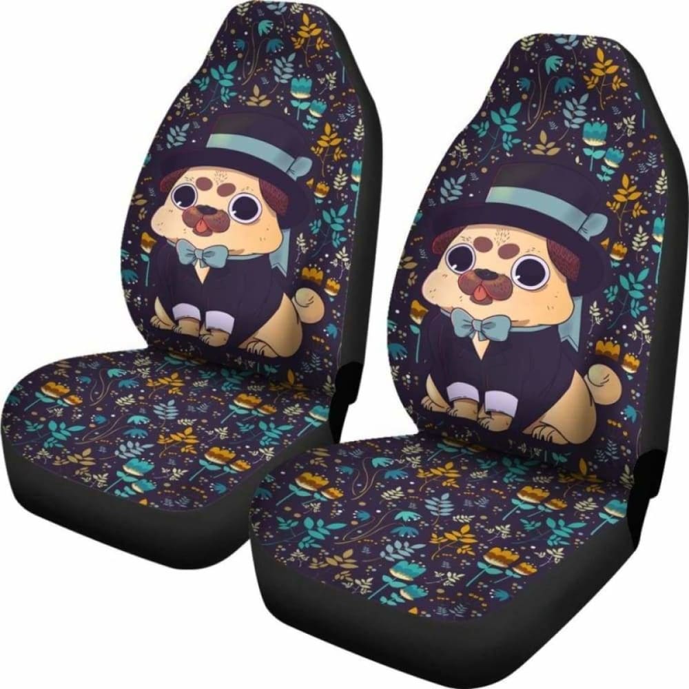 Pug Car Seat Covers 230 102918 - YourCarButBetter
