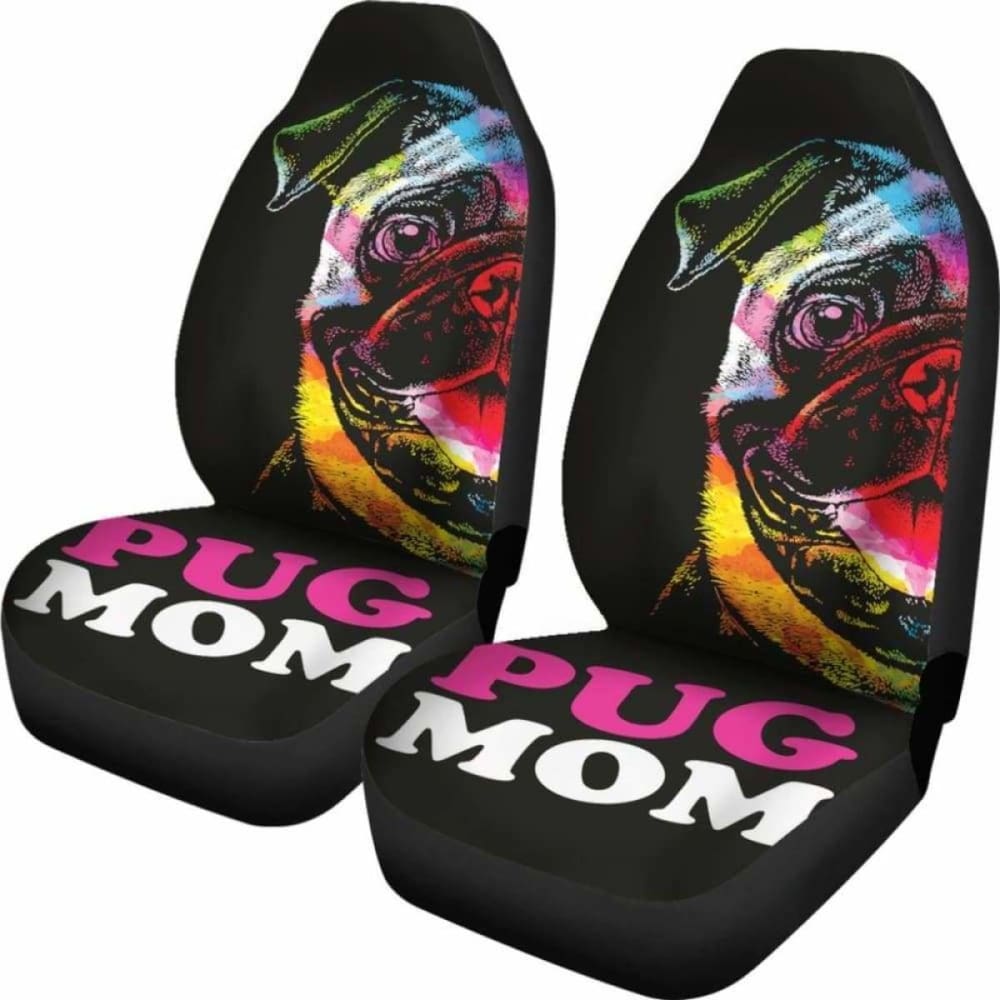Pug Mom Car Seat Covers 102918 - YourCarButBetter