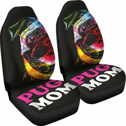 Pug Mom Car Seat Covers 102918 - YourCarButBetter