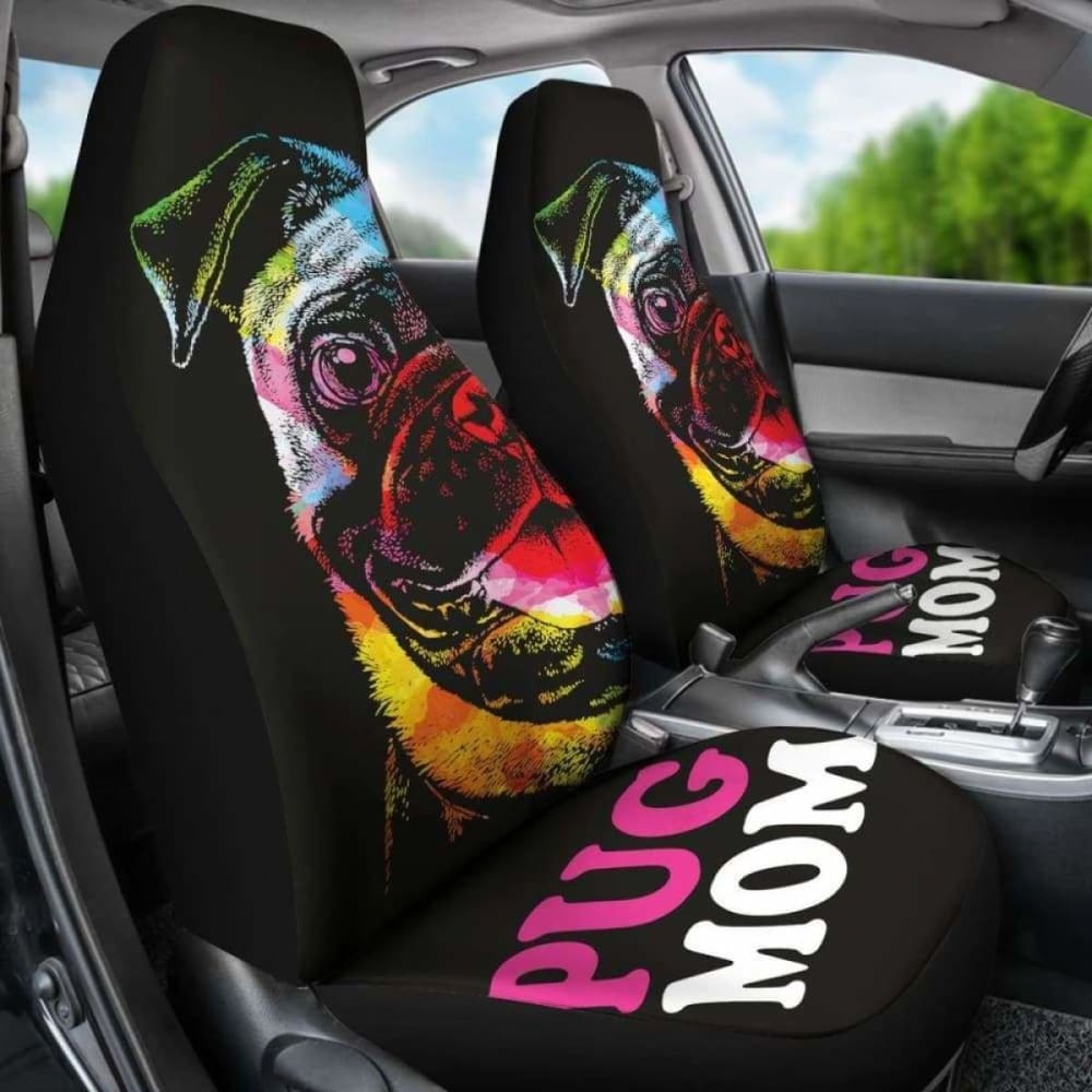 Pug Mom Car Seat Covers 102918 - YourCarButBetter