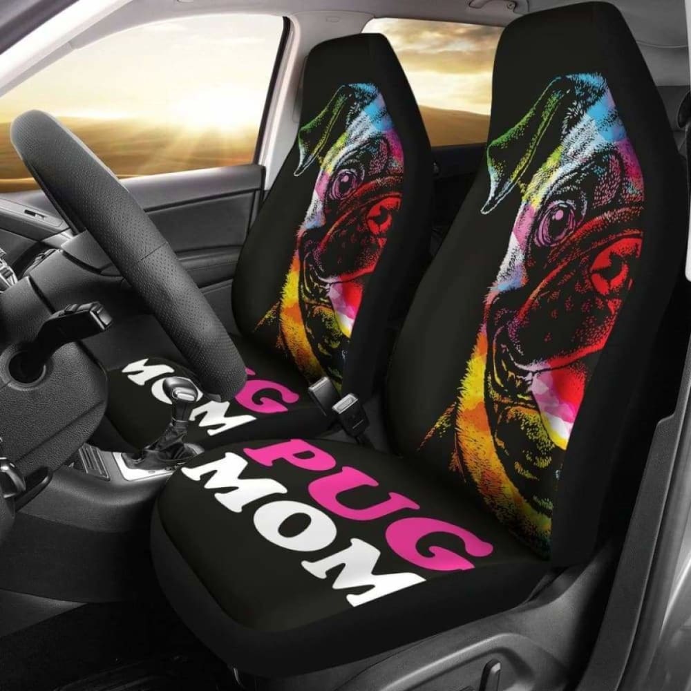 Pug Mom Car Seat Covers 102918 - YourCarButBetter