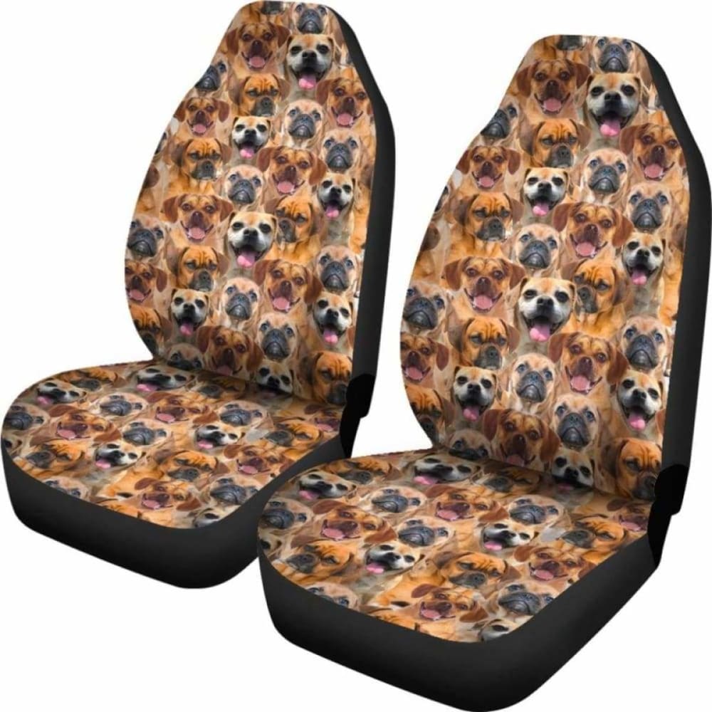 Puggle Full Face Car Seat Covers 102918 - YourCarButBetter