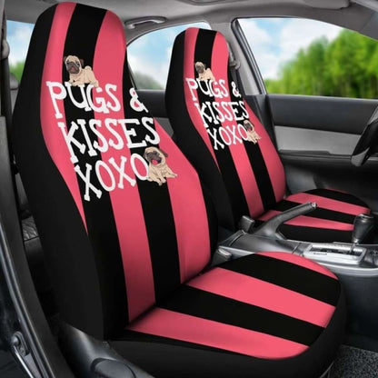 Pugs N Kisses Car Seat Covers 102918 - YourCarButBetter