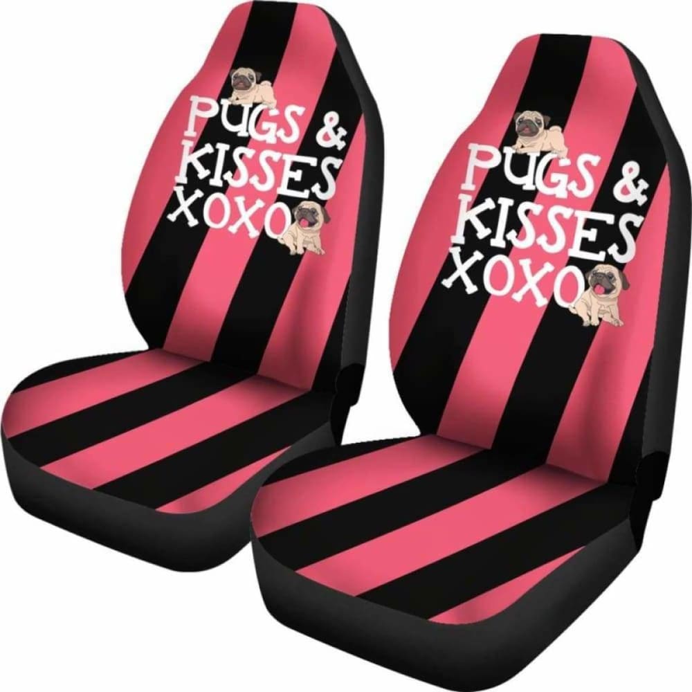 Pugs N Kisses Car Seat Covers 102918 - YourCarButBetter