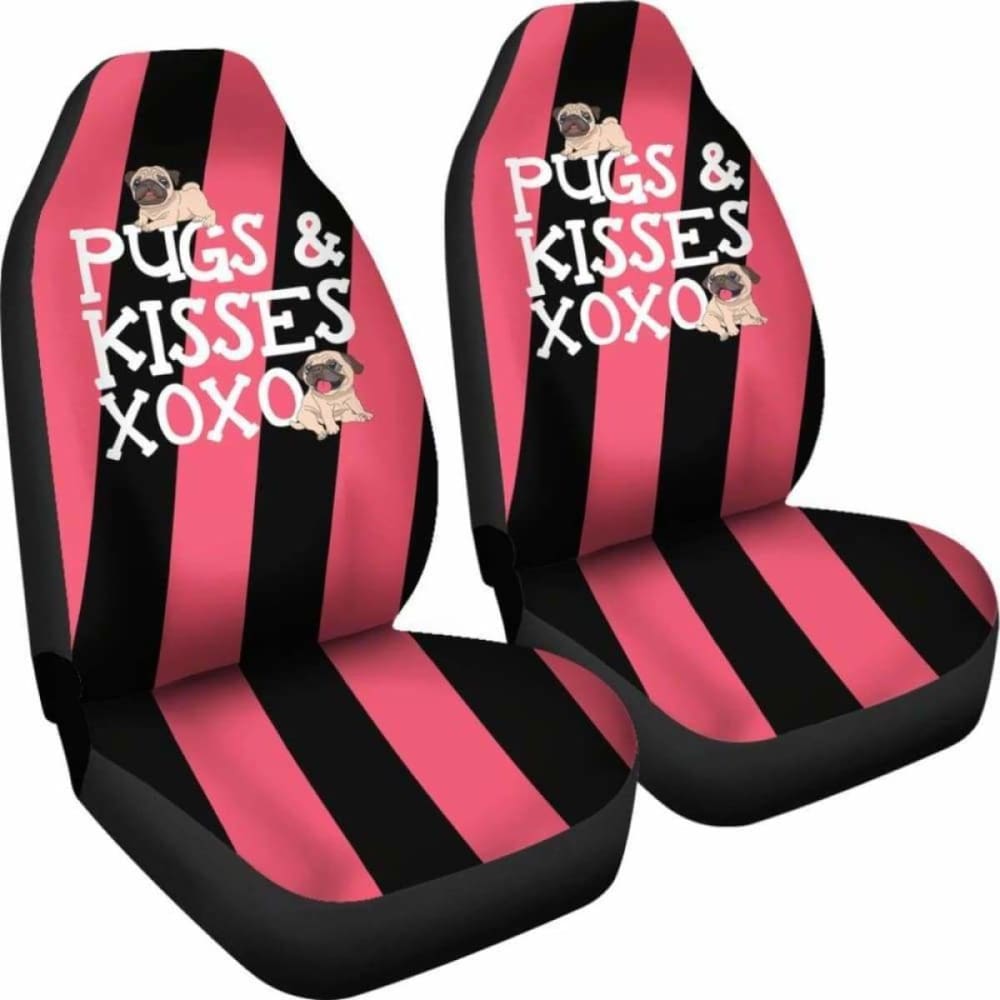 Pugs N Kisses Car Seat Covers 102918 - YourCarButBetter