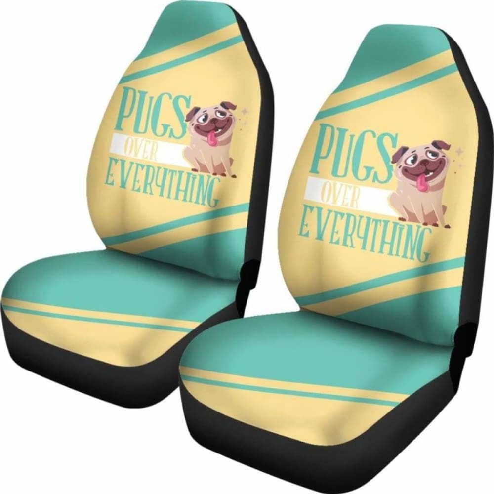 Pugs Over Everything Car Seat Covers 102918 - YourCarButBetter