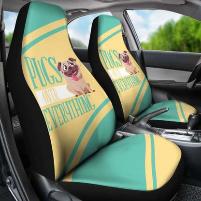 Pugs Over Everything Car Seat Covers 102918 - YourCarButBetter