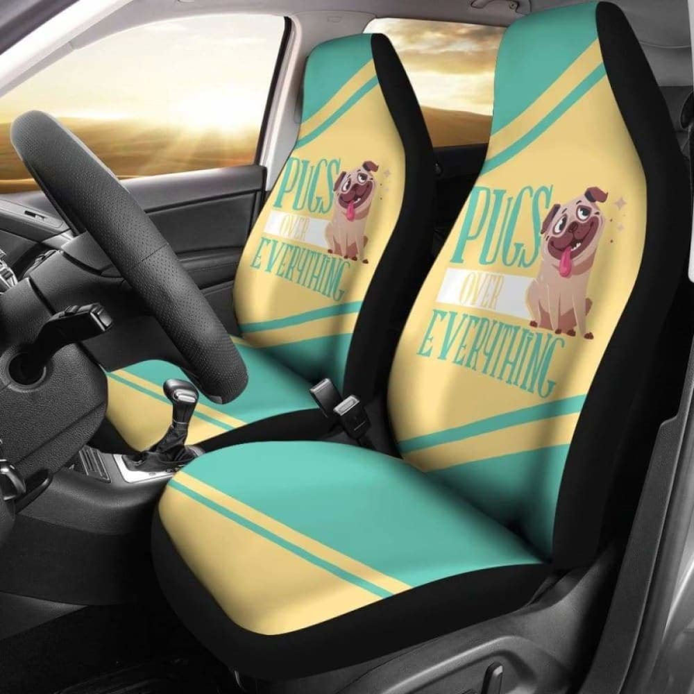 Pugs Over Everything Car Seat Covers 102918 - YourCarButBetter