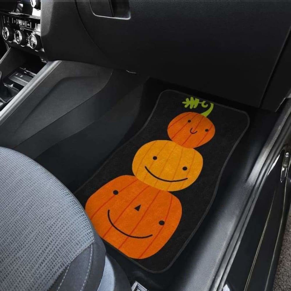 Pumpkin Halloween Car Floor Mats 102802 - YourCarButBetter