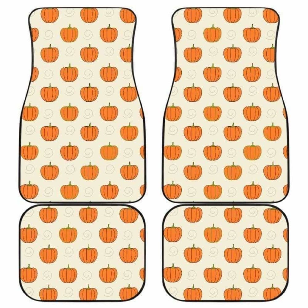 Pumpkin Halloween Car Floor Mats 102802 - YourCarButBetter
