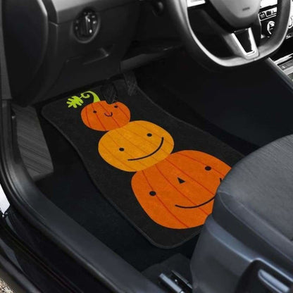 Pumpkin Halloween Car Floor Mats 102802 - YourCarButBetter