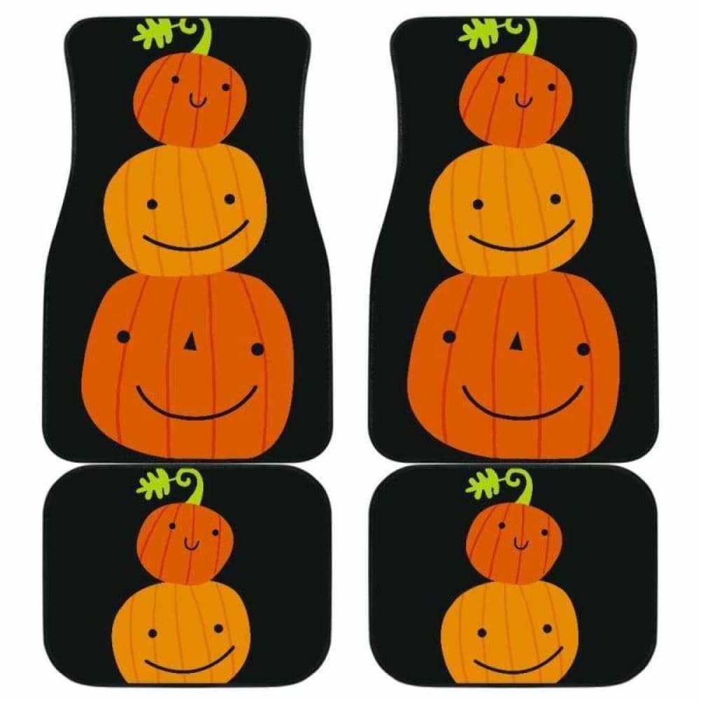 Pumpkin Halloween Car Floor Mats 102802 - YourCarButBetter