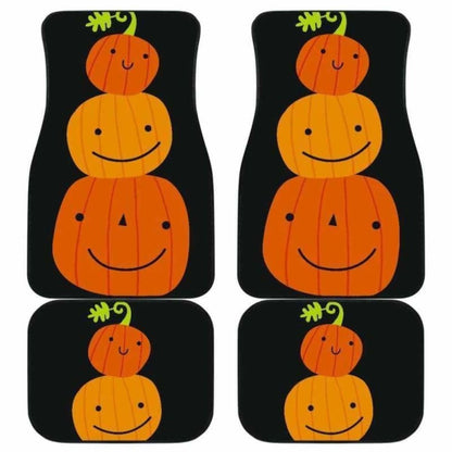 Pumpkin Halloween Car Floor Mats 102802 - YourCarButBetter