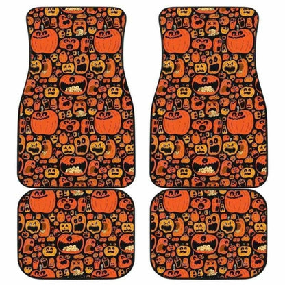 Pumpkin Halloween Car Floor Mats 102802 - YourCarButBetter