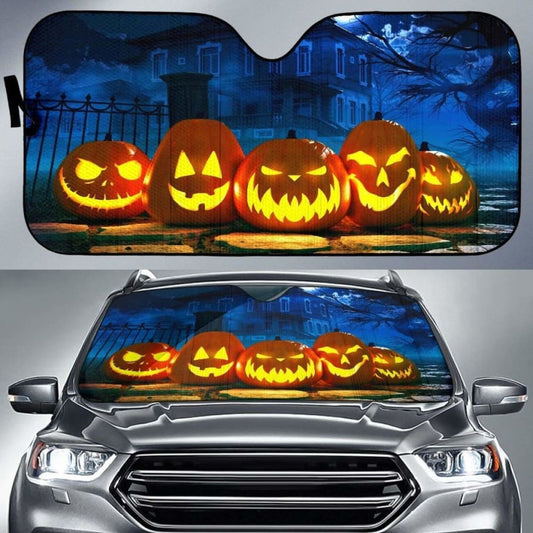 Pumpkin Halloween New Sun Shade Amazing Best Gift Ideas 085424 - YourCarButBetter