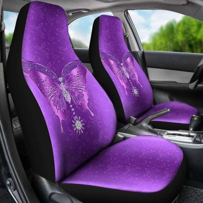 Purple Butterfly Car Seat Cover 171204