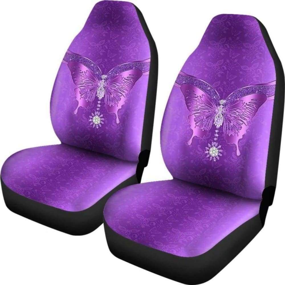 Purple Butterfly Car Seat Cover 171204