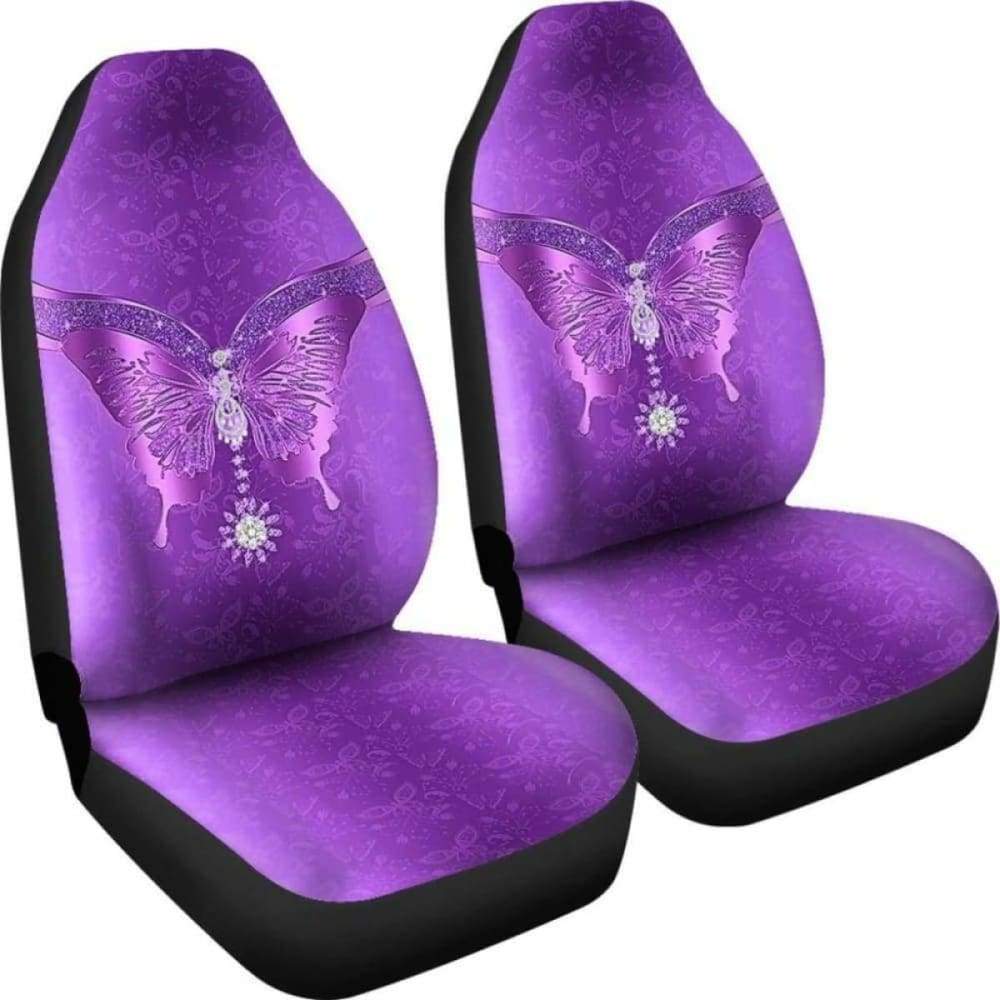 Purple Butterfly Car Seat Cover 171204