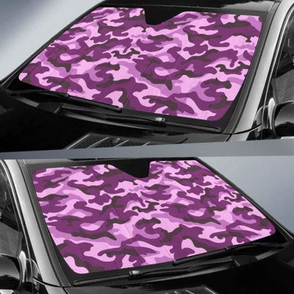 Purple Camouflage Car Sun Shades 172609 - YourCarButBetter