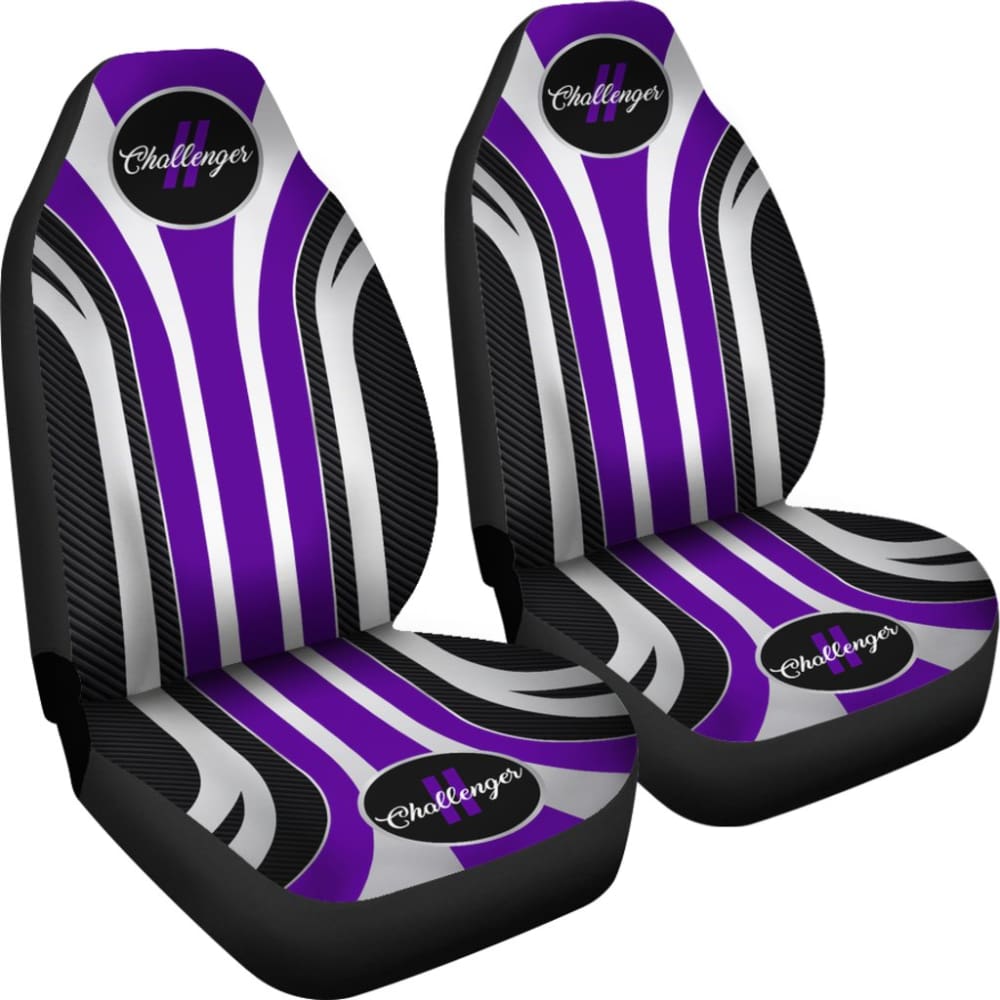 Purple Dodge Challenger Car Decor Items Car Seat Covers 211803 - YourCarButBetter