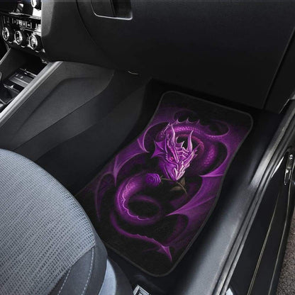 Purple Dragon Rose Art Design Car Floor Mats Fantasy 210303