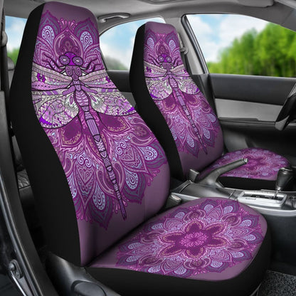 Purple Dragonfly Car Seat Covers 184610 - YourCarButBetter