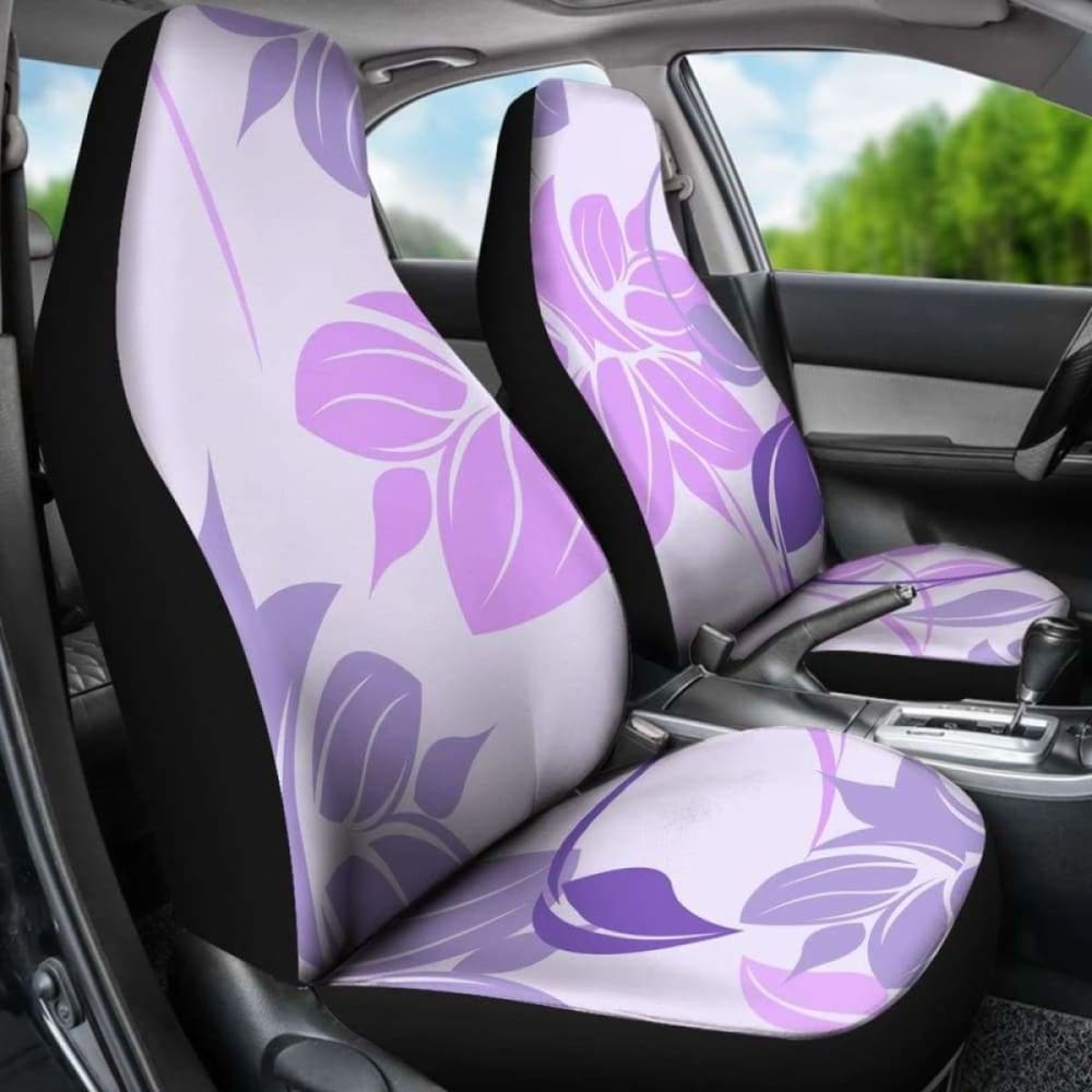 Purple Floral Car Seat Covers 153908 - YourCarButBetter