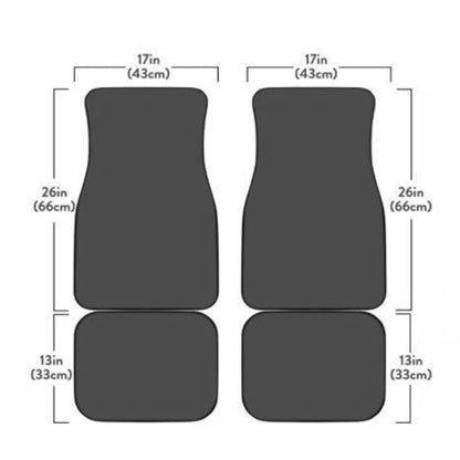 Purple Leaf Front And Back Car Mats 174510 - YourCarButBetter