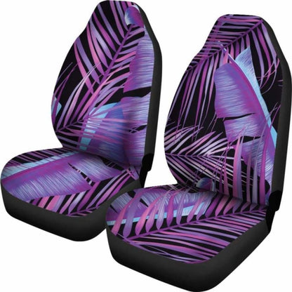 Purple Leaves Car Seat Covers 174914 - YourCarButBetter
