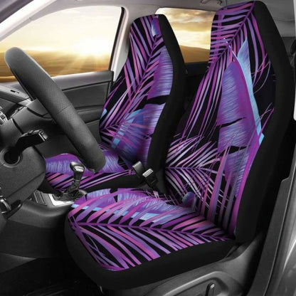 Purple Leaves Car Seat Covers 174914 - YourCarButBetter